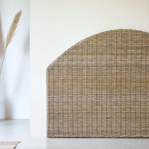 Tikamoon Louison - Hoofdbord van kubu 160 cm - Naturel