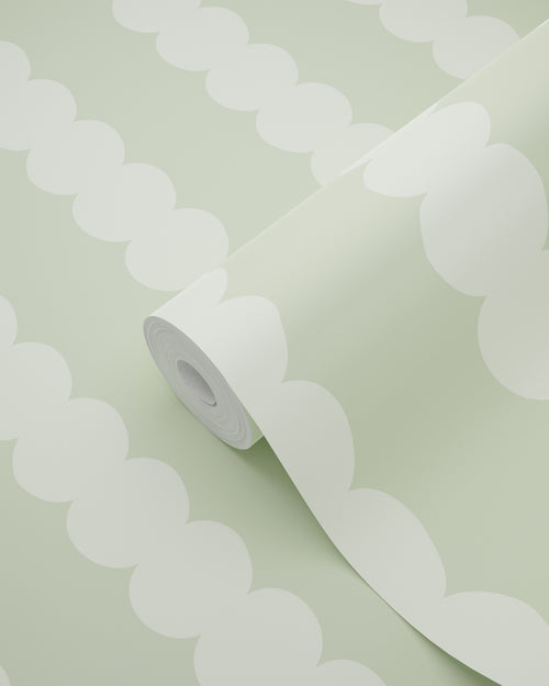 ESTAhome behang grafische print lichtgroen - 50 x 900 cm - 131744