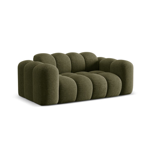 Cosmopolitan Design - Bank Treno 2-zits, chenille groente - 94x180x70cm