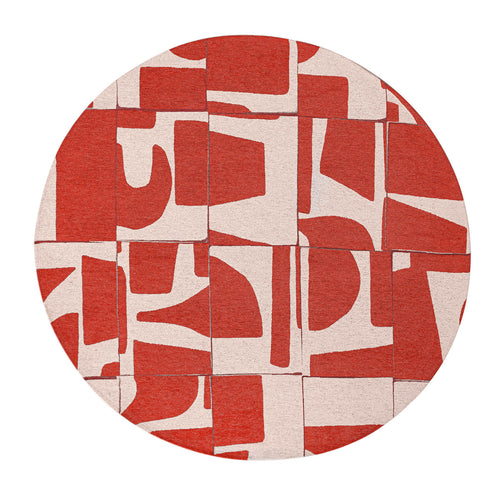 Louis De Poortere vloerkleed Rust - rood - 240x240cm - vtwonen shop