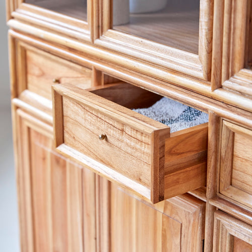 Tikamoon Dubbele servieskast van mindihout - Naturel