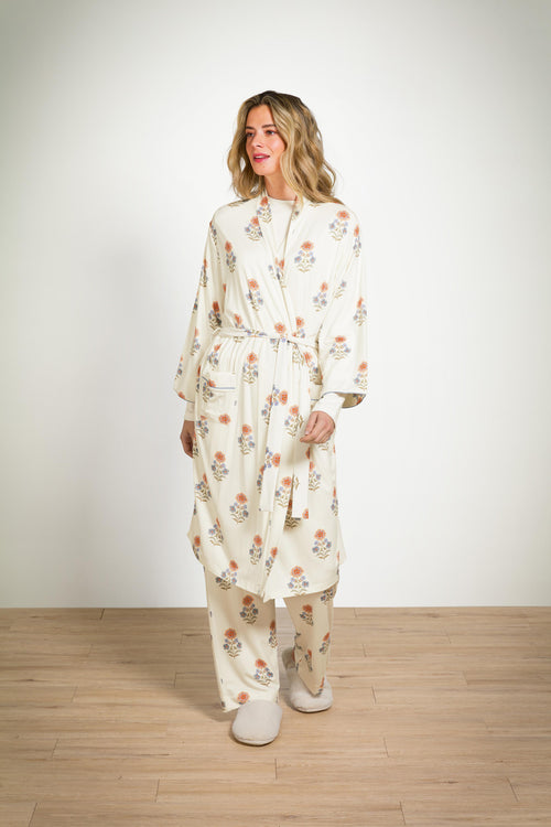 Pip Studio - Belin Pyjama Broek Dames - Tanaka - Wit - XL - vtwonen shop