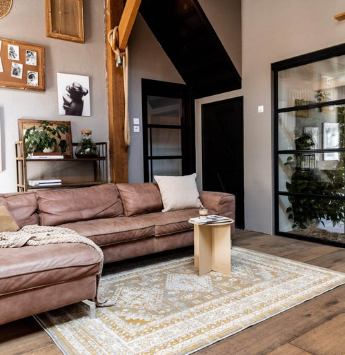 Interieur05 Vintage Vloerkleed Aila Geel - 190 x 280 cm - vtwonen shop