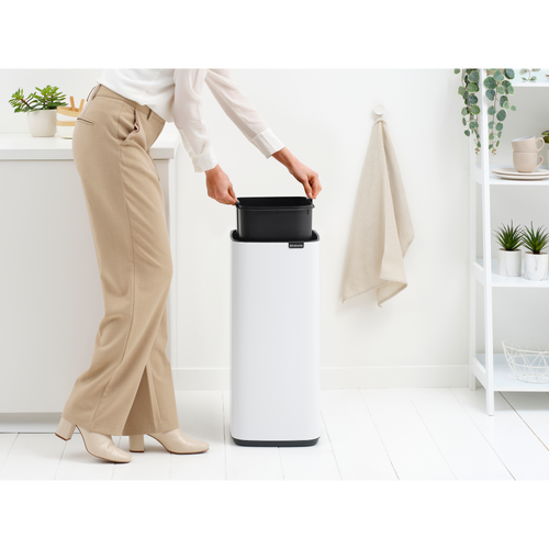 Brabantia Bo Touch Bin, 30 liter - White - vtwonen shop