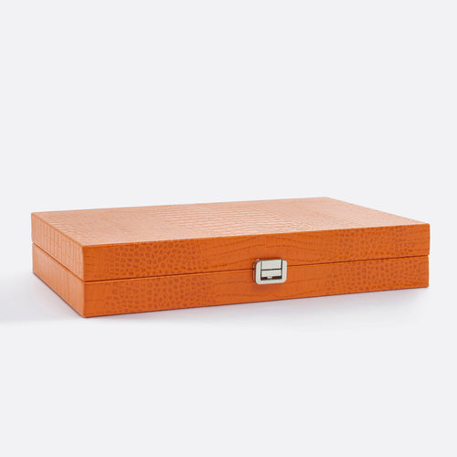 Premium Interiors - Backgammon - Gemiddeld BACKGAMMON - leer zonnekleur 38cm