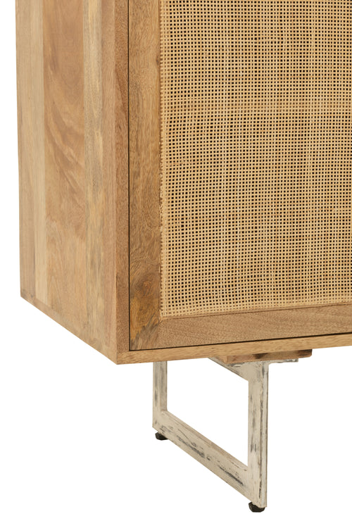 J-Line dressoir - rotan/hout - naturel