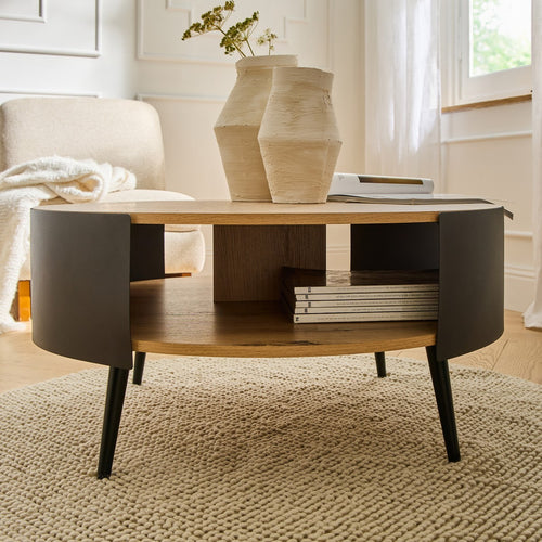 Calicosy - EKLO Salontafel - Eiken - 80x80x39 cm