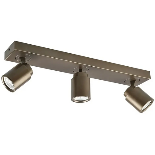 Freelight spot Razza - 3 lichts - 54  x 14   cm - brons goud