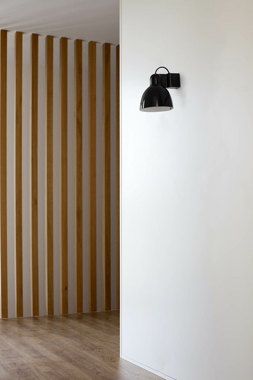 Faro Venice Zwarte koepel wandlamp