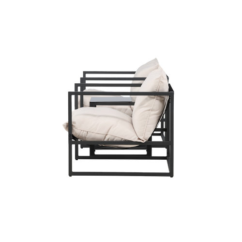 Nest outdoor Ebba Loungeset 3 Delig Met Zitkussens - Zwart - vtwonen shop