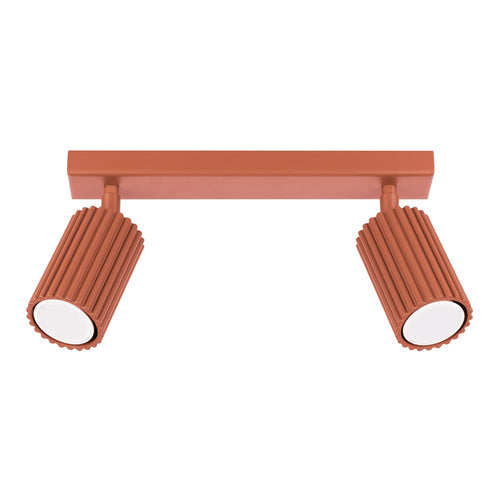 Sollux Lighting Plafondlamp KARBON 2 rood oker - 30x6,5x16,5cm