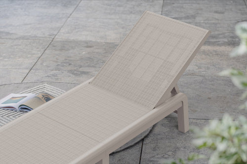 Keter Mallorca Ligbed - inclusief kussen - 187.5x58x29cm - Soft Beige