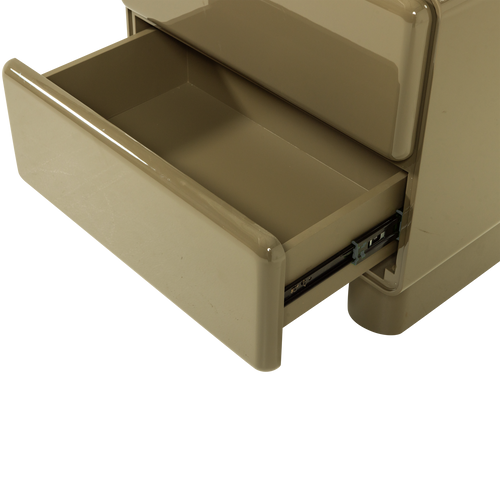 WOOOD nachtkastje Lustra - Hout - Hoogglans Groen - 43x57x57