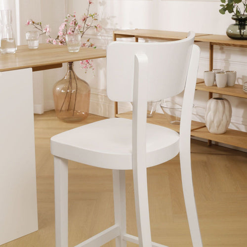 Fameg Felix houten barkruk wit - 75 cm - vtwonen shop