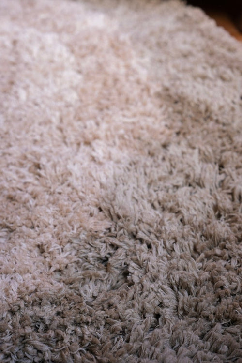 Interieur05 vloerkleed Pilo - hoogpolig - groen/beige - Ø240 cm