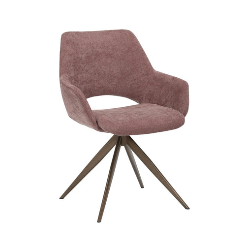 Starfurn Eetkamerstoel Daisy - Paars Stof - Set van 2