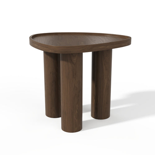 Premium Interiors - Bijzettafel LOEN - multiplex donker walnoot 54cm
