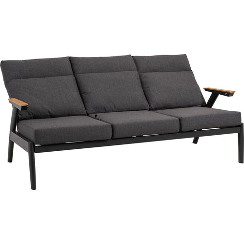 Lesli Living loveseat Florence - zwart - 190x84x94cm