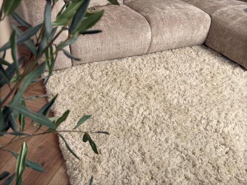 Interieur05 vloerkleed Pilo - hoogpolig - ivoorwit - 80 x 150 cm - vtwonen shop