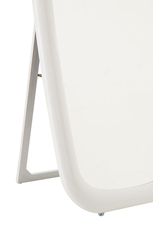 J-Line spiegel Rechthoek - polyresin - hout - wit