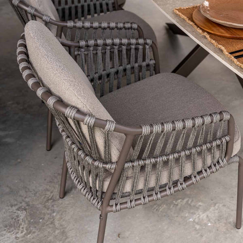 4 Seasons tuinset Capalbio 7-delig terre - Denia tuintafel 240x105 cm