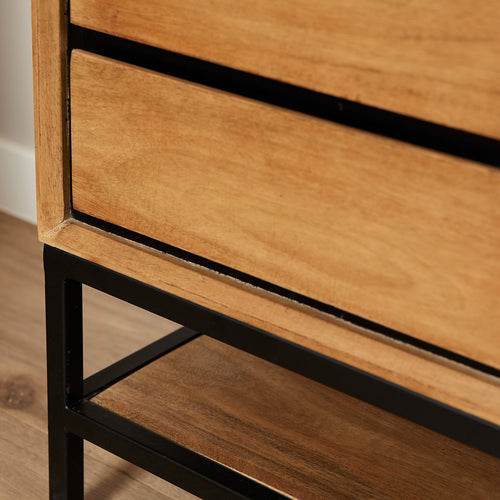 StarFurn Nachtkastje RichWood - Bruin Hout - 45x40x53cm - vtwonen shop