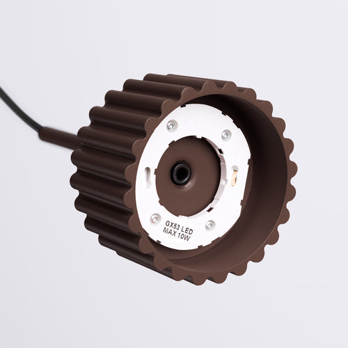 Sollux Lighting Hanglamp AURA 1 bruin Gx53 - 10x10x125cm
