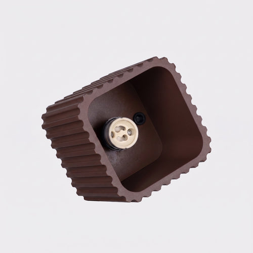 Sollux Lighting Plafondlamp RIFF 1 bruin GU10 - 10x10x10cm