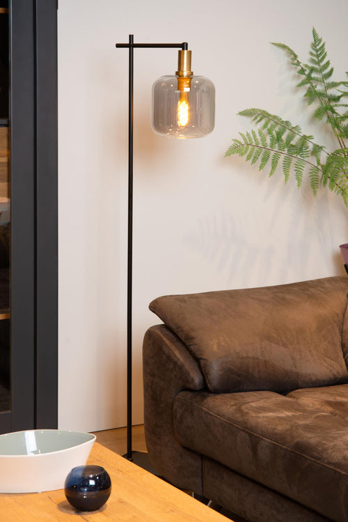 Lucide vloerlamp JOANET - 1xE27 - Fumé