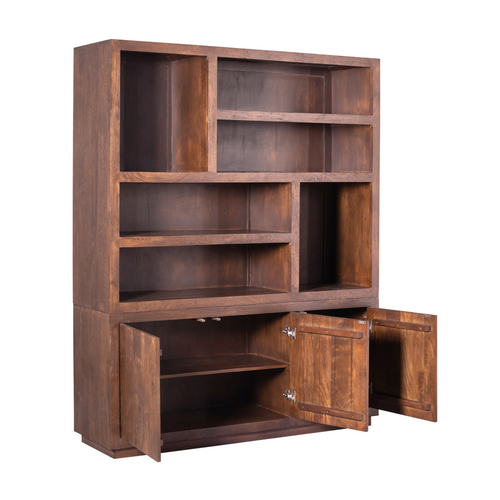 Starfurn  vakkenkast Brussel - bruin - 45x160x200cm