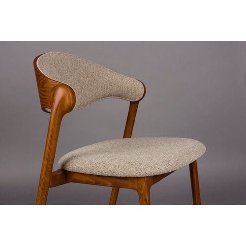 Dutchbone Babington Eetkamerstoelen Walnoot kleur - Set van 2