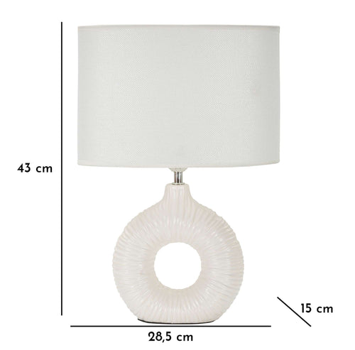 Mauro Ferretti tafellamp - 28,5x15x43 cm - wit