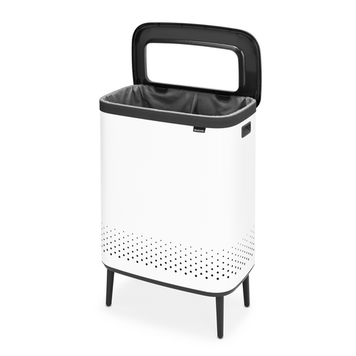 Brabantia Bo Wasbox Hi, 2 x 45 liter, kunststof deksel - White