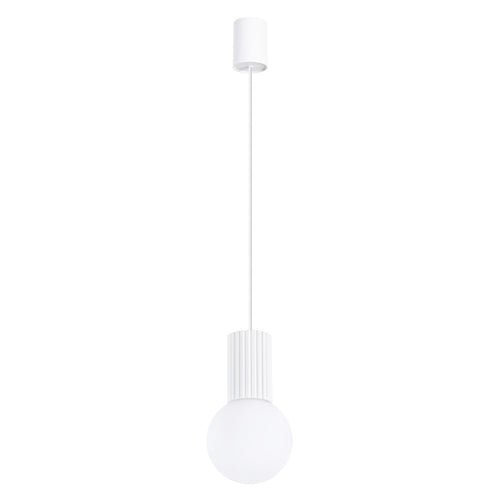 Sollux Lighting Hanglamp HALO 1 wit - 12x12x120cm