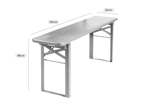 MaximaVida inklapbare bierbank Berlijn 120 x 25 cm olijfgroen - FSC hout - vtwonen shop