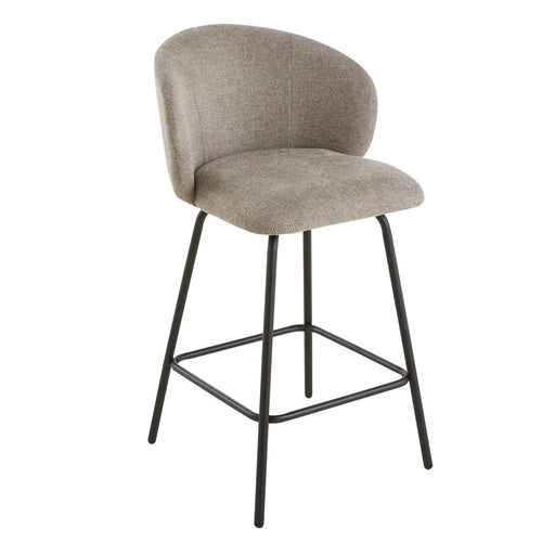 Calicosy - SORREL Set van 2 barkrukken - Beige - 50x53x89 cm