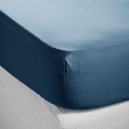 Madura Hoeslaken Celiane stormblauw 140x200 cm