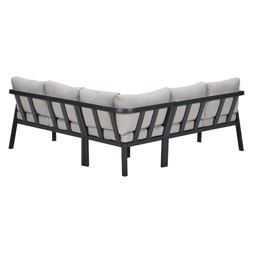 Garden Impressions Loungeset Milou hoek 4-delig - donker grijs
