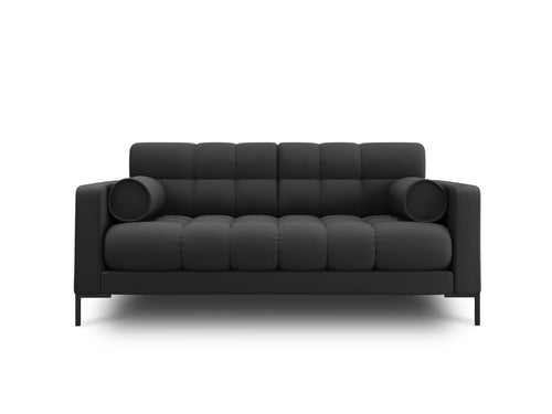 Cosmopolitan Design Bank Bali 2-zits, structurele stof, donkergrijs - 96x152x75cm