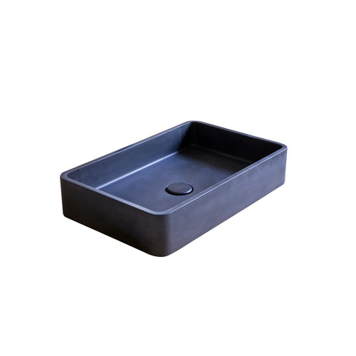 Tikamoon Waskom in zwart terrazzo b. 50.5 cm - Zwart