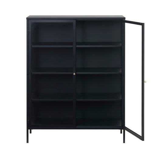 Rebellenclub Vitrinekast Nimbin - 140 x 110 cm - Zwart - vtwonen shop