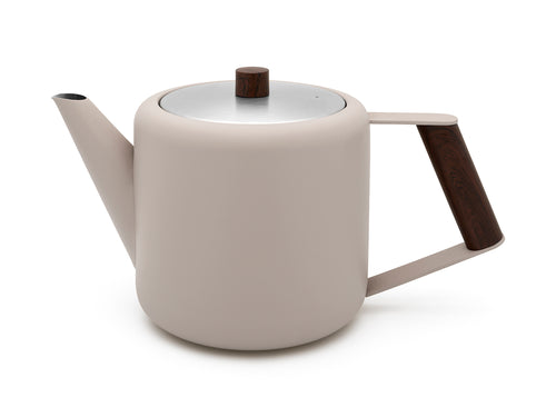 Bredemeijer - Theepot Duet Design Boston 1,1L zand - vtwonen shop