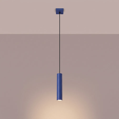 Sollux Lighting Hanglamp LAGOS 1 ultramarijn - 8x8x100cm