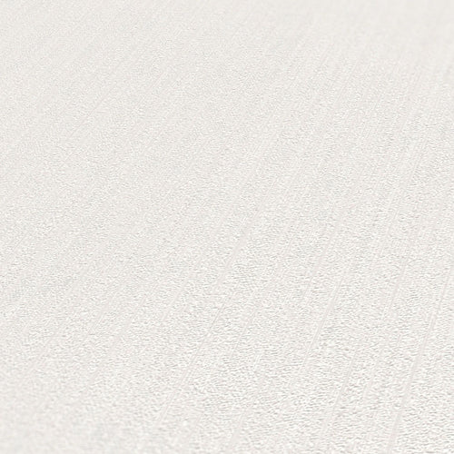 A.S. Création behang effen crème en wit - 53 cm x 10.05 m - AS-380988