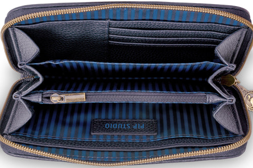 Pip Studio - Willow Portemonee Dames - Jabali - Blauw - 18x3x11cm - vtwonen shop