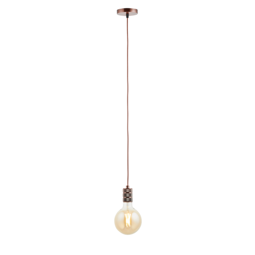 Lighto - Pendel Koper - Inclusief Lichtbron Goud - Retro - 1.5m Snoer - Met Plafondkap - vtwonen shop