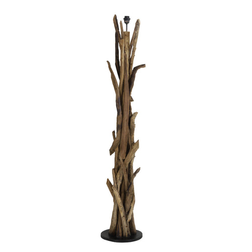 Light & Living vloerlamp  - bruin - 35x35x182 cm