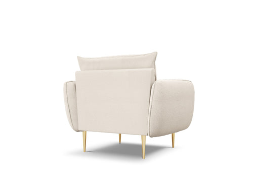 Cosmopolitan Design Fauteuil Vienna boucle, beige - 94x97x95cm