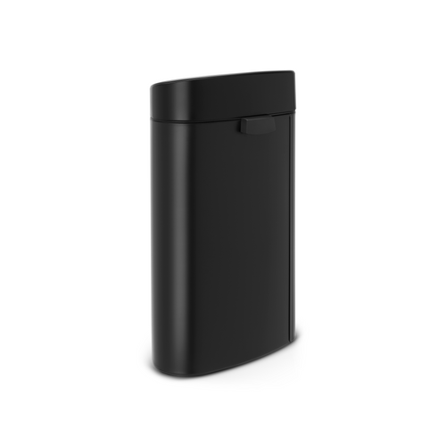 Brabantia Touch Bin New afvalemmer, 40 liter, kunststof binnenemmer - Matt Black