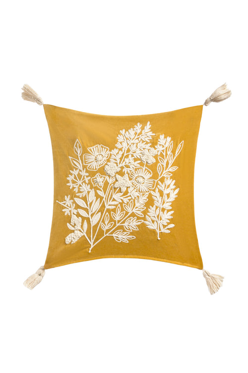 Calma House Kussenhoes Sakura - Mosterd - 45x45